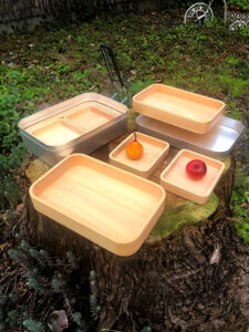 ひのきメスティン皿（液体ガラス含浸）